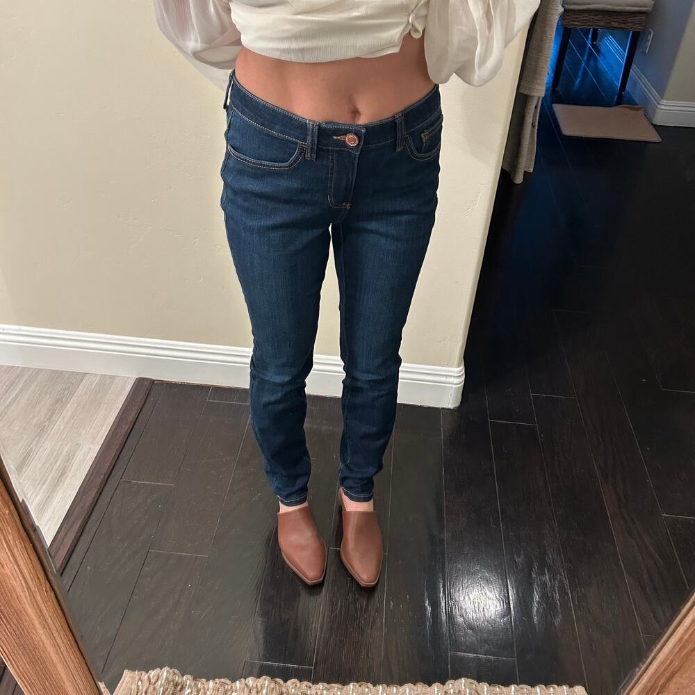 LC Lauren Conrad Dark Wash Skinny Jeans Womens Size 6